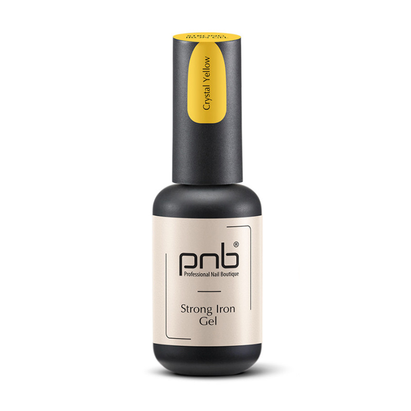 Гель-архітектор для нігтів PNB UV/LED Strong Iron Gel, Crystal Yellow, 8 мл